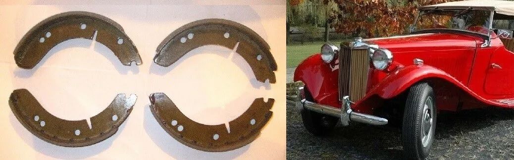 FRONT or REAR BRAKE SHOES SET (MG TD & TF) (1950- 55)